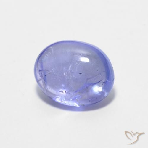 Tanzanita Azul violeta intenso natural de 1.50 ct, Ovalada, Transparente