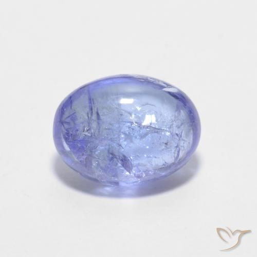 1.51ct Natural Azul violeta intenso tanzanita, Ovalada, Transparente