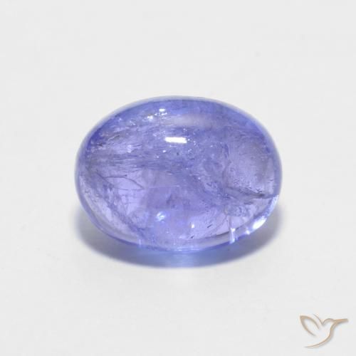 1.84ct Natural Violeta tanzanita, Ovalada, Transparente