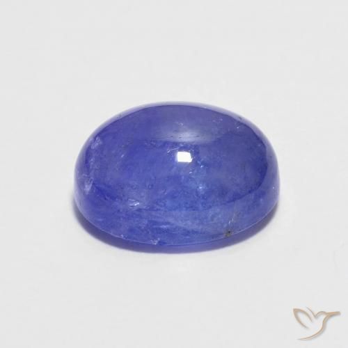 Tanzanita Azul violeta natural de 3.08 ct, Ovalada, Translúcido