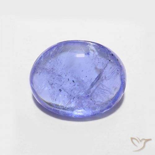 3.42ct Natural Azul violeta intenso tanzanita, Ovalada, Transparente