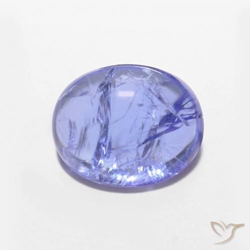 3.54ct Natural Azul violeta intenso Tanzanita, Ovalada, Transparente