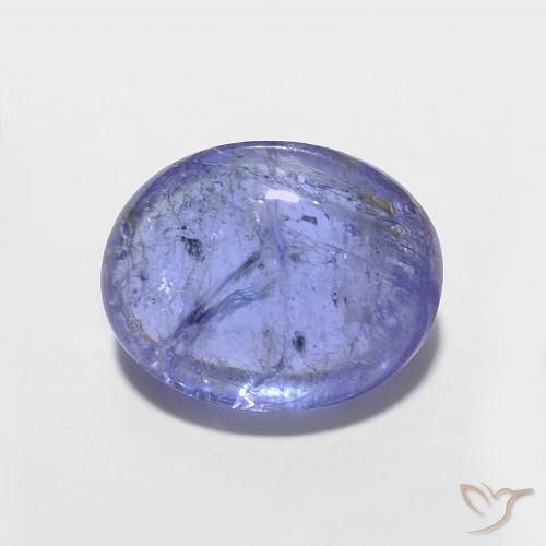 3.69ct Natural Azul violeta intenso tanzanita, Ovalada, Transparente