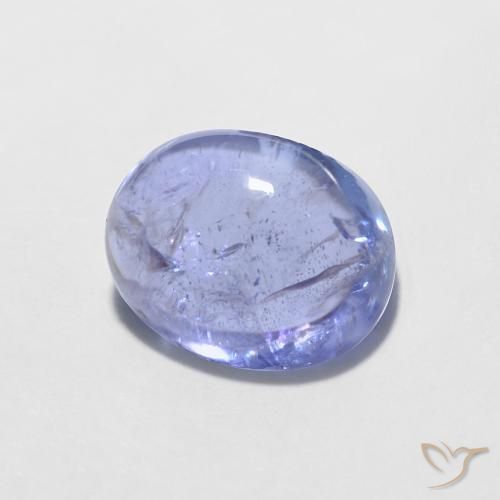 1.86ct Natural Azul violeta intenso tanzanita, Ovalada, Transparente
