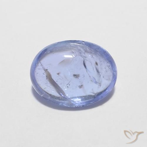 1.37ct Natural Azul violeta intenso tanzanita, Ovalada, Transparente