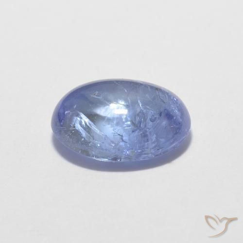 Tanzanita Azul violeta intenso natural de 1.37 ct, Ovalada, Transparente