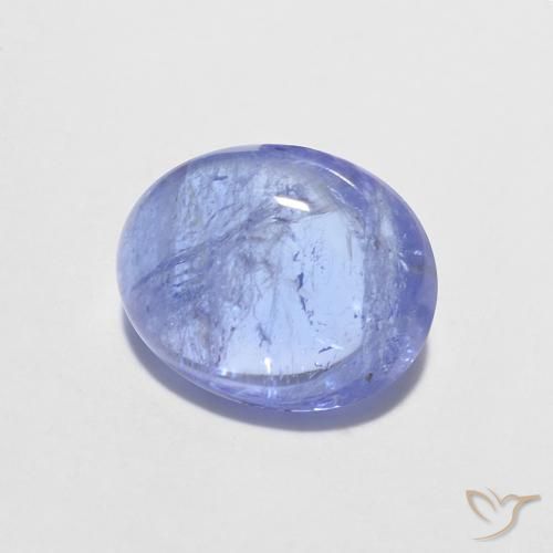 Tanzanita Azul violeta intenso natural de 1.64 ct, Ovalada, Transparente
