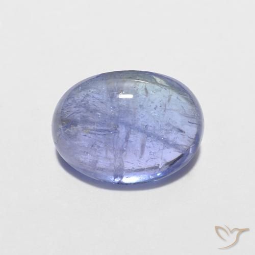 1.70ct Natural Azul violeta intenso tanzanita, Ovalada, Transparente