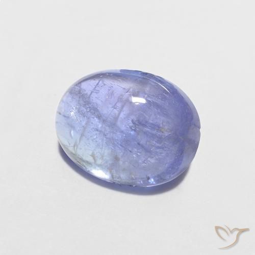 Tanzanita Azul violeta intenso natural de 1.70 ct, Ovalada, Transparente