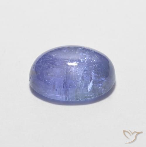 Tanzanita Azul violeta intenso natural de 1.70 ct, Ovalada, Transparente