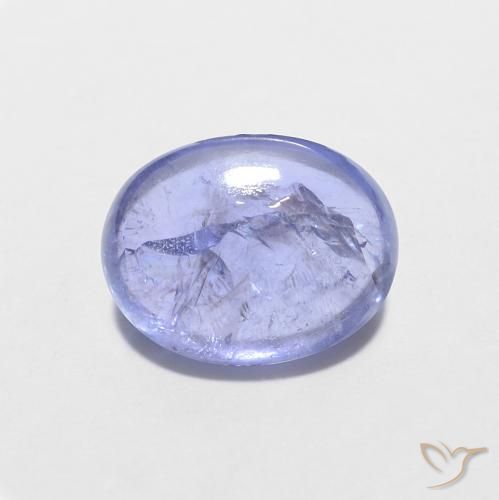 1.58ct Natural Azul violeta intenso Tanzanita, Ovalada, Transparente