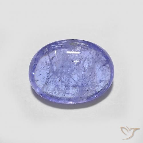 2.12ct Natural Azul violeta intenso tanzanita, Ovalada, Transparente