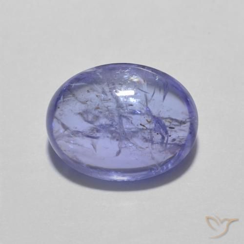 3.33ct Natural Azul violeta intenso tanzanita, Ovalada, Transparente
