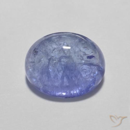 3.93ct Natural Azul violeta intenso tanzanita, Ovalada, Transparente