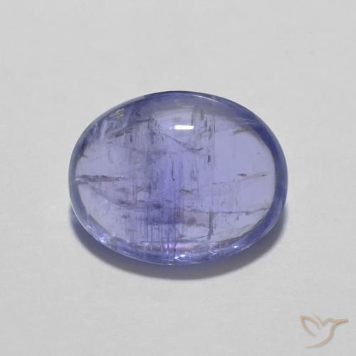 2.98ct Natural Azul violeta intenso tanzanita, Ovalada, Transparente