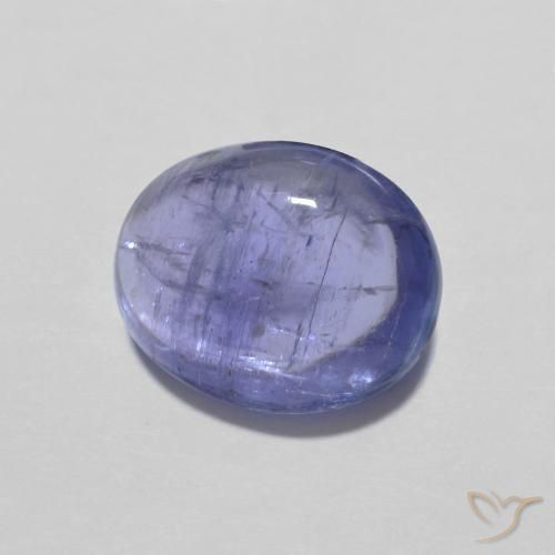Tanzanita Azul violeta intenso natural de 2.98 ct, Ovalada, Transparente
