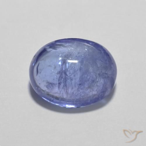 3.59ct Natural Azul violeta intenso tanzanita, Ovalada, Transparente