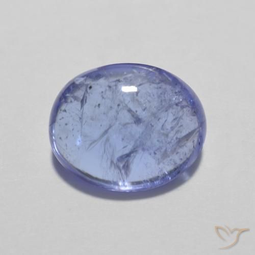 3.32ct Natural Azul violeta intenso tanzanita, Ovalada, Transparente