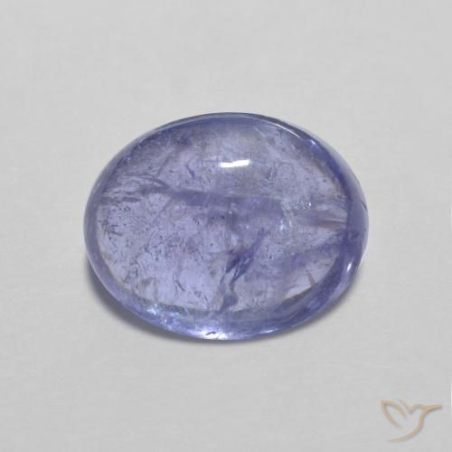 3.89ct Natural Azul violeta intenso tanzanita, Ovalada, Transparente
