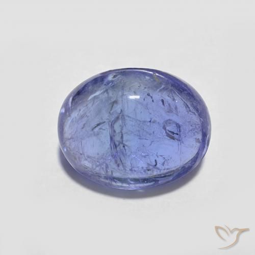 3.63ct Natural Azul violeta oscuro Tanzanita, Ovalada, Transparente