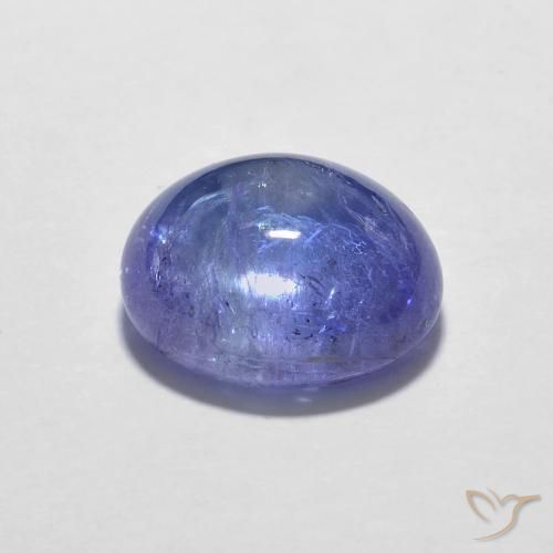 Tanzanita Azul violeta oscuro natural de 3.63 ct, Ovalada, Transparente