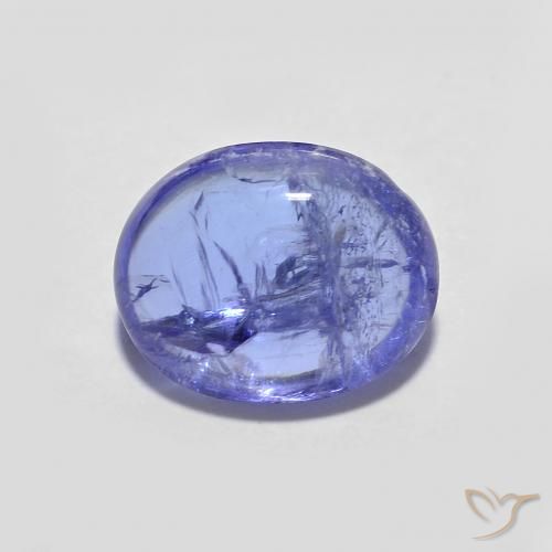 2.94ct Natural Azul violeta intenso tanzanita, Ovalada, Transparente