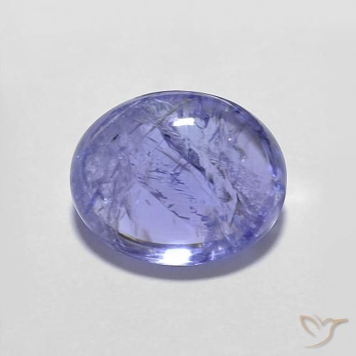 3.80ct Natural Azul violeta intenso tanzanita, Ovalada, Transparente