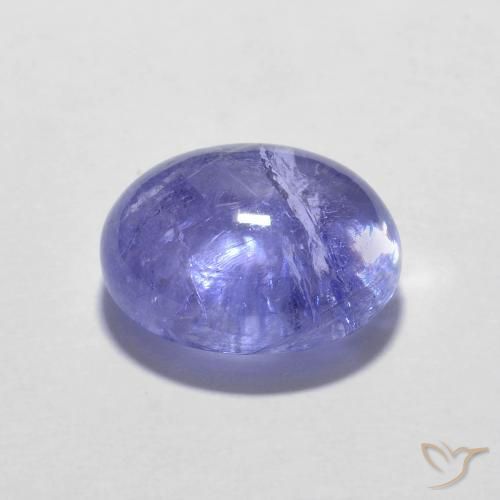 Tanzanita Azul violeta intenso natural de 3.80 ct, Ovalada, Transparente