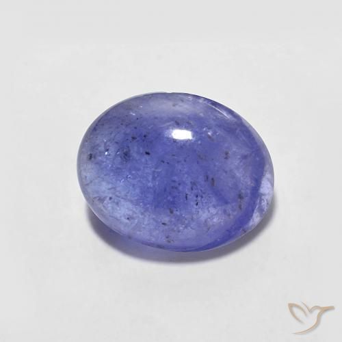 Tanzanita Azul violeta intenso natural de 2.46 ct, Ovalada, Translúcido