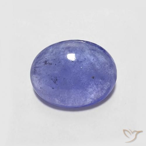 2.15ct Natural Azul violeta intenso tanzanita, Ovalada, Translúcido