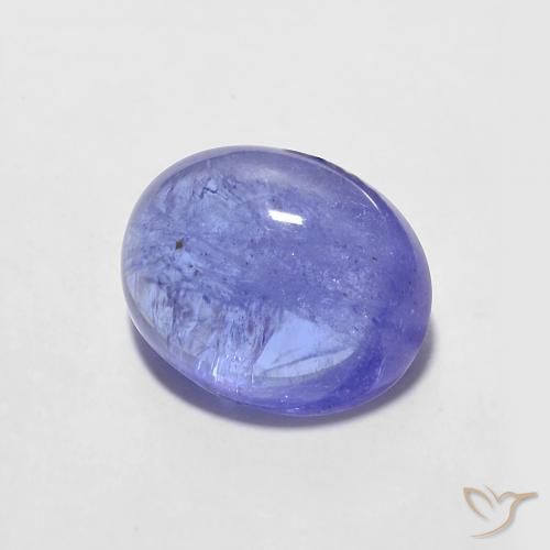 Tanzanita Azul violeta intenso natural de 2.78 ct, Ovalada, Transparente