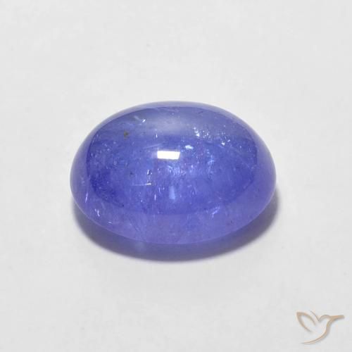 Tanzanita Azul violeta intenso natural de 2.78 ct, Ovalada, Transparente