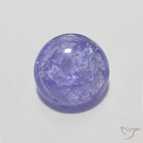 1.43ct Natural Violeta claro tanzanita, Redondo, Transparente