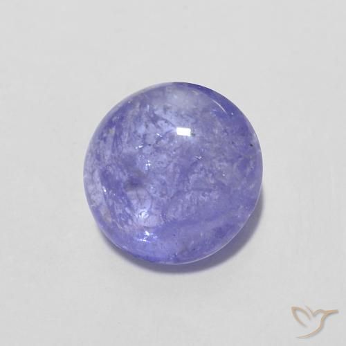 Tanzanita Violeta claro natural de 1.43 ct, Redondo, Transparente