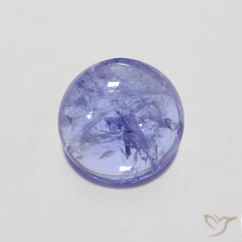 1.39ct Natural Azul violeta intenso Tanzanita, Redondo, Transparente