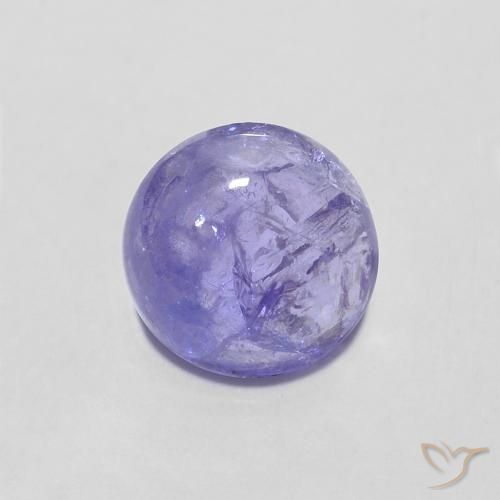 1.43ct Natural Violeta claro tanzanita, Redondo, Transparente