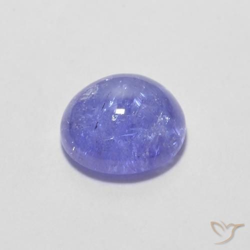 Tanzanita Azul violeta intenso natural de 1.45 ct, Redondo, Transparente