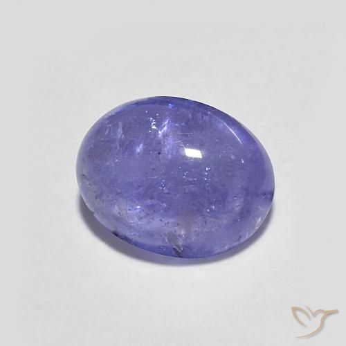 Tanzanita Azul violeta intenso natural de 2.50 ct, Ovalada, Transparente