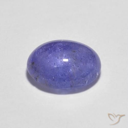 Tanzanita Azul violeta intenso natural de 2.50 ct, Ovalada, Transparente