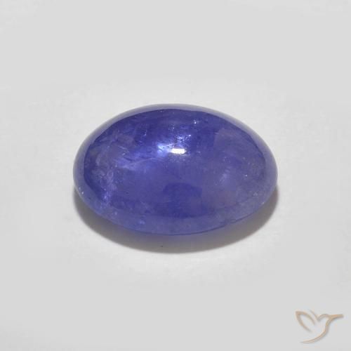 Tanzanita Azul violeta intenso natural de 2.13 ct, Ovalada, Translúcido