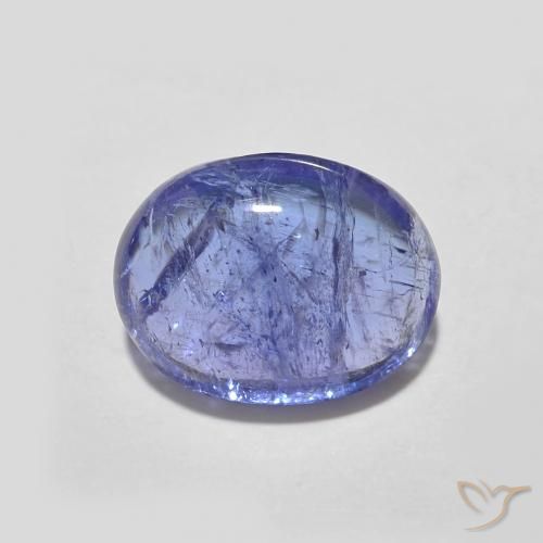 2.40ct Natural Azul violeta intenso Tanzanita, Ovalada, Transparente