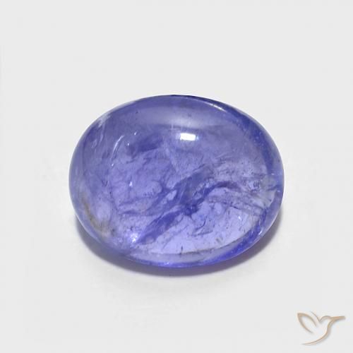 3.43ct Natural Azul violeta intenso tanzanita, Ovalada, Transparente