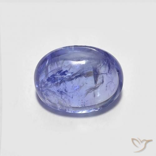 1.88ct Natural Azul violeta intenso tanzanita, Ovalada, Transparente