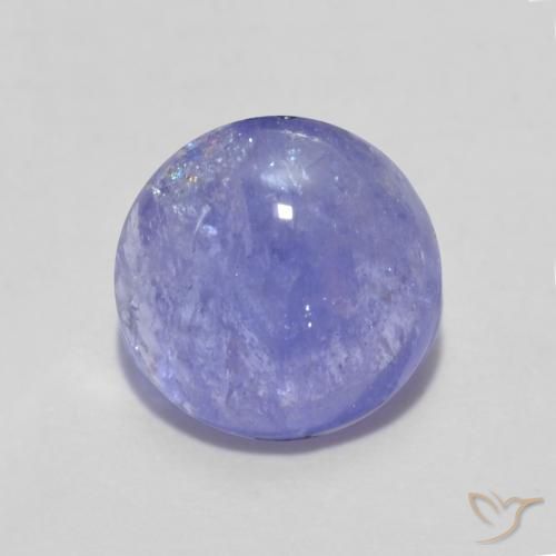 1.59ct Natural Violeta tanzanita, Redondo, Translúcido