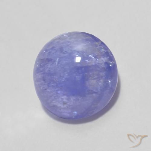 Tanzanita Violeta natural de 1.59 ct, Redondo, Translúcido