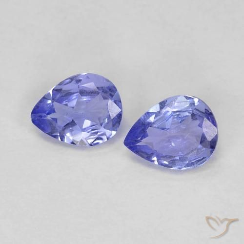 0.56ctw Natural Azul medio Tanzanita, En forma de pera, VS