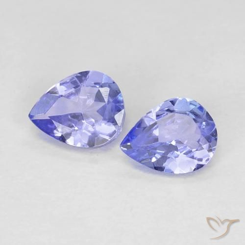 0.64ctw Natural Azul violeta tanzanita, En forma de pera, VVS-VS
