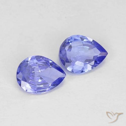 0.60ctw Natural Azul oscuro Tanzanita, En forma de pera, VS