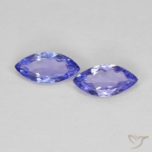 0.61ctw Natural Azul violeta intenso tanzanita, Marquesa, VS