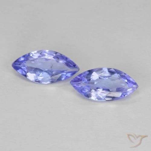 0.67ctw Natural Azul violeta tanzanita, Marquesa, VS